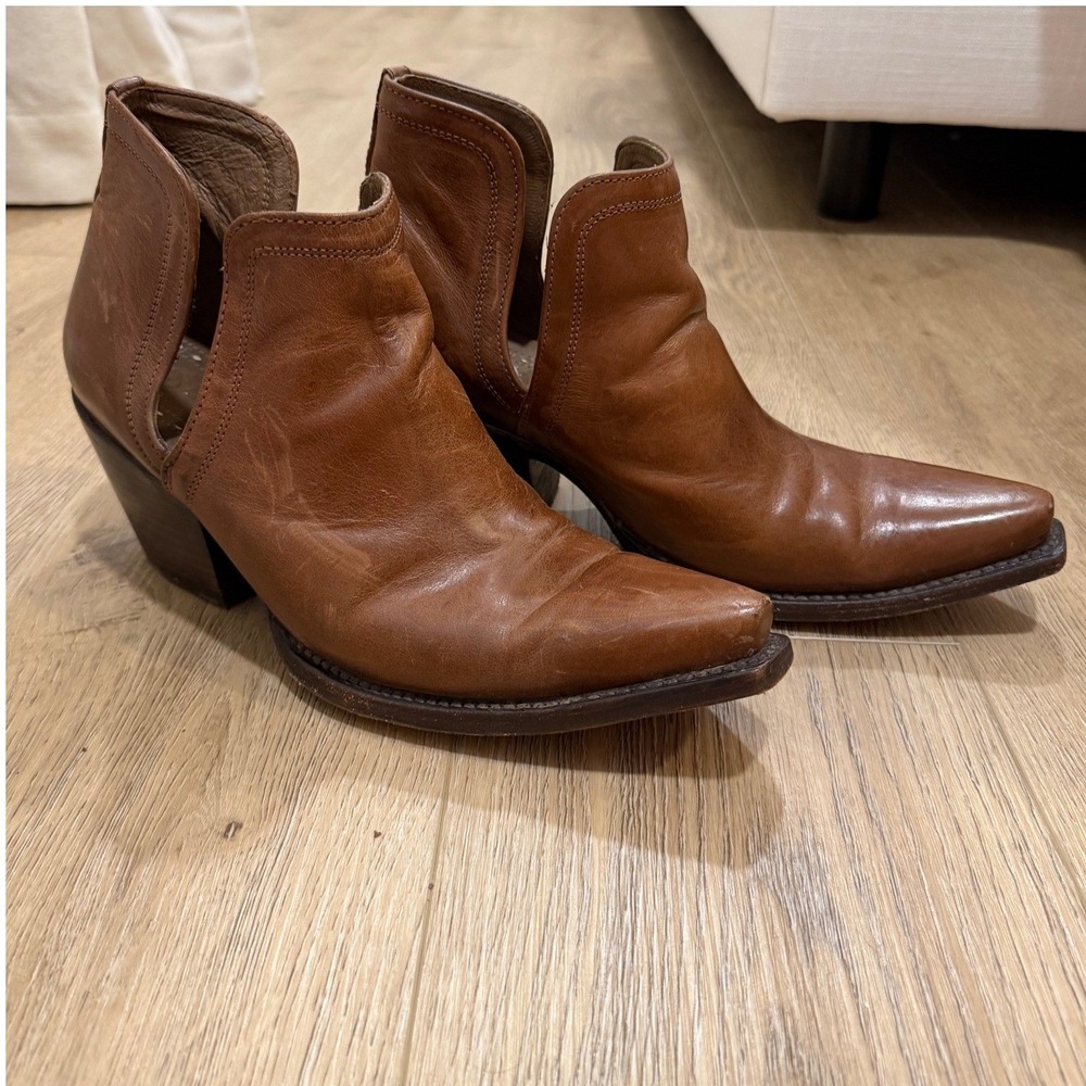 Ariat Dixon Western Leather Booties Brown Ankle Boots 10031486 Womens 10B